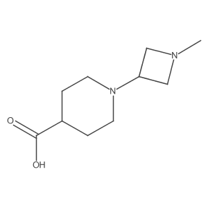 1-(1-Methylazetidin-3-yl)piperidine-4-carboxylic acid结构式
