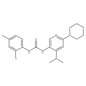 1-(2-Chloro-4-methylphenyl)-3-(4-(dimethylamino)-2-morpholinopyrimidin-5-yl)urea结构式