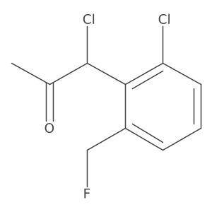 1-Chloro-1-(2-chloro-6-(fluoromethyl)phenyl)propan-2-one Structure