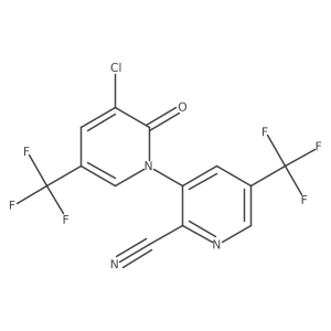 3-chloro-2-oxo-5,5'-bis(trifluoromethyl)-2H-[1,3'-bipyridine]-2'-carbonitrile Structure