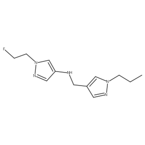1-(2-fluoroethyl)-N-[(1-propyl-1H-pyrazol-4-yl)methyl]-1H-pyrazol-4-amine结构式