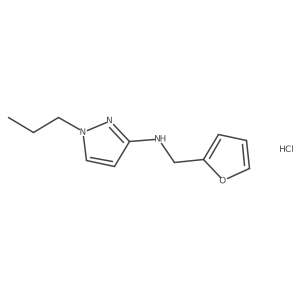 N-(2-Furylmethyl)-1-propyl-1H-pyrazol-3-amine结构式