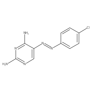 5-[2-(4-Chlorophenyl)diazenyl]-2,4-pyrimidinediamine Structure