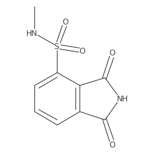 N-methyl-1,3-dioxo-2,3-dihydro-1H-isoindole-4-sulfonamide结构式
