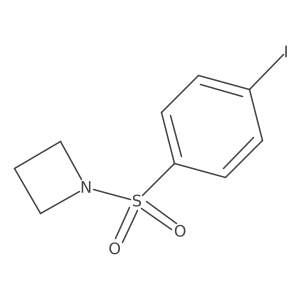 1-((4-Iodophenyl)sulfonyl)azetidine结构式