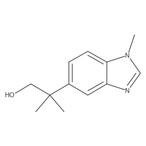 2-methyl-2-(1-methyl-1H-1,3-benzodiazol-5-yl)propan-1-ol Structure