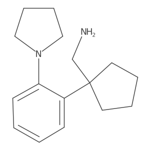 {1-[2-(Pyrrolidin-1-yl)phenyl]cyclopentyl}methanamine Structure