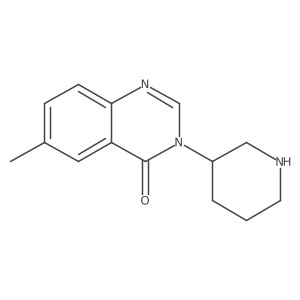 6-Methyl-3-(piperidin-3-yl)-3,4-dihydroquinazolin-4-one结构式