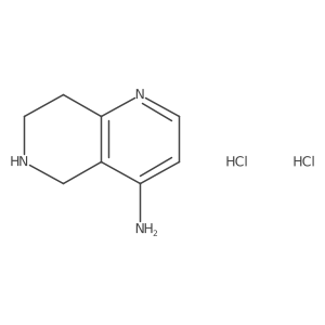 5,6,7,8-Tetrahydro-1,6-naphthyridin-4-amine dihydrochloride Structure