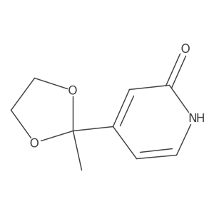 4-(2-Methyl-1,3-dioxolan-2-yl)-1,2-dihydropyridin-2-one结构式