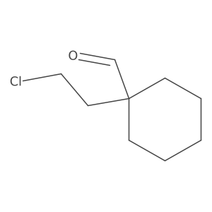 1-(2-Chloroethyl)cyclohexane-1-carbaldehyde Structure
