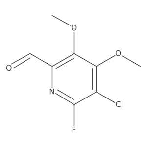 5-Chloro-6-fluoro-3,4-dimethoxypicolinaldehyde结构式