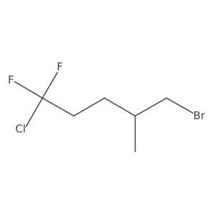 5-Bromo-1-chloro-1,1-difluoro-4-methylpentane结构式