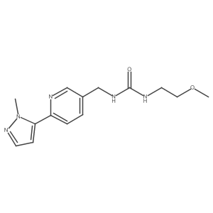 1-(2-methoxyethyl)-3-((6-(1-methyl-1H-pyrazol-5-yl)pyridin-3-yl)methyl)urea Structure