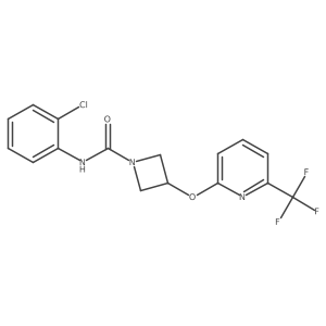 N-(2-chlorophenyl)-3-((6-(trifluoromethyl)pyridin-2-yl)oxy)azetidine-1-carboxamide Structure