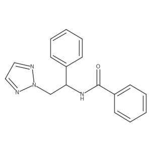 N-(1-phenyl-2-(2H-1,2,3-triazol-2-yl)ethyl)benzamide Structure
