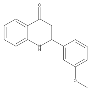 2-(3-Methoxyphenyl)-2,3-dihydroquinolin-4(1H)-one Structure