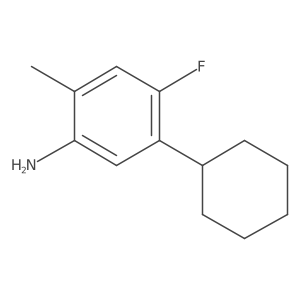 5-Cyclohexyl-4-fluoro-2-methylaniline Structure