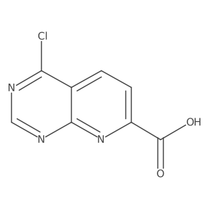 4-Chloropyrido[2,3-d]pyrimidine-7-carboxylic acid Structure