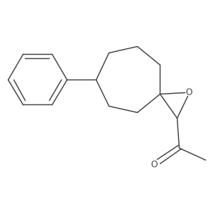 1-{6-Phenyl-1-oxaspiro[2.6]nonan-2-yl}ethan-1-one Structure