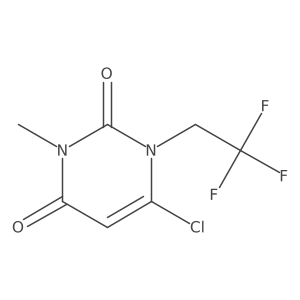 6-chloro-3-methyl-1-(2,2,2-trifluoroethyl)pyrimidine-2,4(1H,3H)-dione Structure