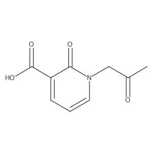 2-Oxo-1-(2-oxopropyl)-1,2-dihydropyridine-3-carboxylic acid结构式
