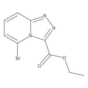 Ethyl 5-bromo-[1,2,4]triazolo[4,3-a]pyridine-3-carboxylate Structure