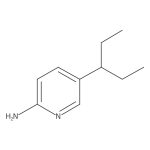5-(Pentan-3-yl)pyridin-2-amine结构式