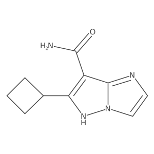 6-cyclobutyl-5H-imidazo[1,2-b]pyrazole-7-carboxamide Structure