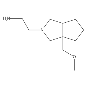 2-(3a-(methoxymethyl)hexahydrocyclopenta[c]pyrrol-2(1H)-yl)ethan-1-amine结构式