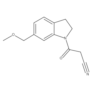 3-(6-(Methoxymethyl)indolin-1-yl)-3-oxopropanenitrile Structure
