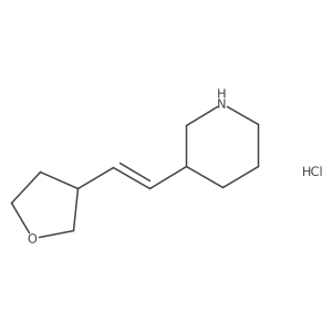 3-[(E)-2-(oxolan-3-yl)ethenyl]piperidine hydrochloride结构式
