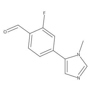2-fluoro-4-(1-methyl-1H-imidazol-5-yl)benzaldehyde Structure