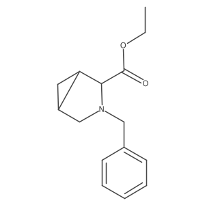 Ethyl 3-benzyl-3-azabicyclo[3.1.0]hexane-2-carboxylate Structure