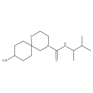 9-amino-N-(3-methylbutan-2-yl)-1-oxa-4-azaspiro[5.5]undecane-4-carboxamide结构式