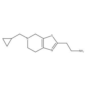 2-[5-(cyclopropylmethyl)-4H,5H,6H,7H-[1,3]thiazolo[5,4-c]pyridin-2-yl]ethan-1-amine Structure