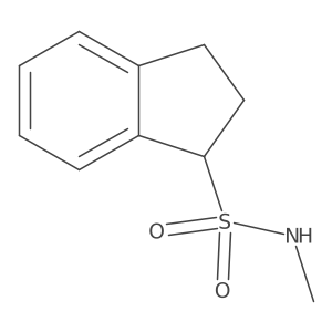 N-methyl-2,3-dihydro-1H-indene-1-sulfonamide结构式