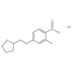 Sodium 2-methyl-4-[(oxolan-2-yl)methoxy]benzene-1-sulfinate结构式
