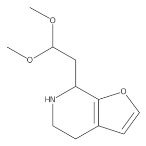 7-(2,2-dimethoxyethyl)-4H,5H,6H,7H-furo[2,3-c]pyridine Structure