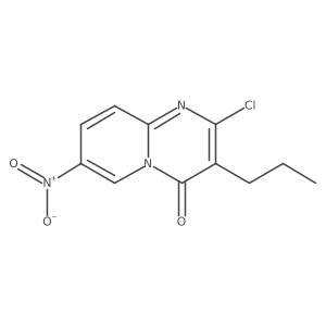 2-chloro-7-nitro-3-propyl-4H-pyrido[1,2-a]pyrimidin-4-one结构式