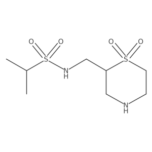 N-[(1,1-dioxo-1lambda6-thiomorpholin-2-yl)methyl]propane-2-sulfonamide Structure