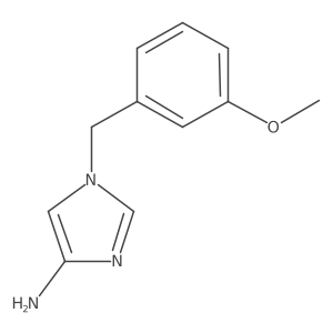 1-[(3-methoxyphenyl)methyl]-1H-imidazol-4-amine结构式