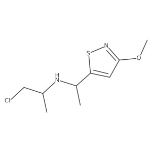 (1-Chloropropan-2-yl)[1-(3-methoxy-1,2-thiazol-5-yl)ethyl]amine Structure