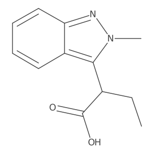 2-(2-methyl-2H-indazol-3-yl)butanoic acid Structure
