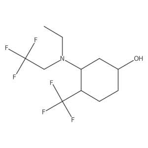 3-[Ethyl(2,2,2-trifluoroethyl)amino]-4-(trifluoromethyl)cyclohexan-1-ol Structure