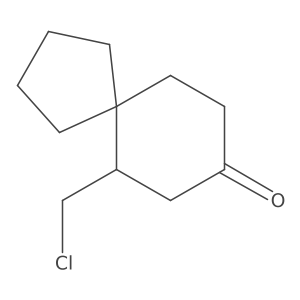 6-(Chloromethyl)spiro[4.5]decan-8-one结构式
