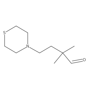 2,2-Dimethyl-4-(thiomorpholin-4-yl)butanal结构式