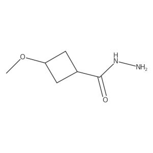 3-Methoxycyclobutane-1-carbohydrazide Structure