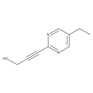 3-(5-Ethylpyrimidin-2-yl)prop-2-yn-1-ol Structure