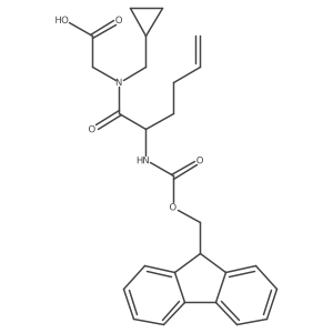 2-[N-(cyclopropylmethyl)-2-({[(9H-fluoren-9-yl)methoxy]carbonyl}amino)hex-5-enamido]acetic acid Structure